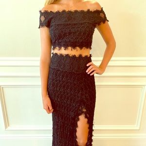 Nightcap two piece lace set
